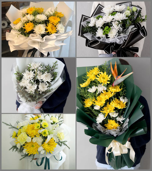 广东梅州市丰顺县大龙华镇北溪村白事花束代送